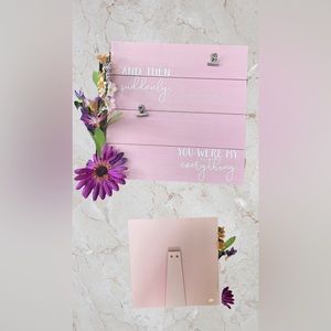 Picture frame Pink home Decor Office Decor